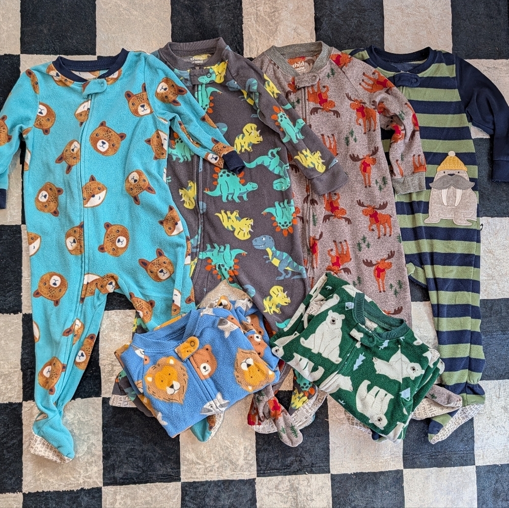 Assorted Baby Pajamas with Animal Prints